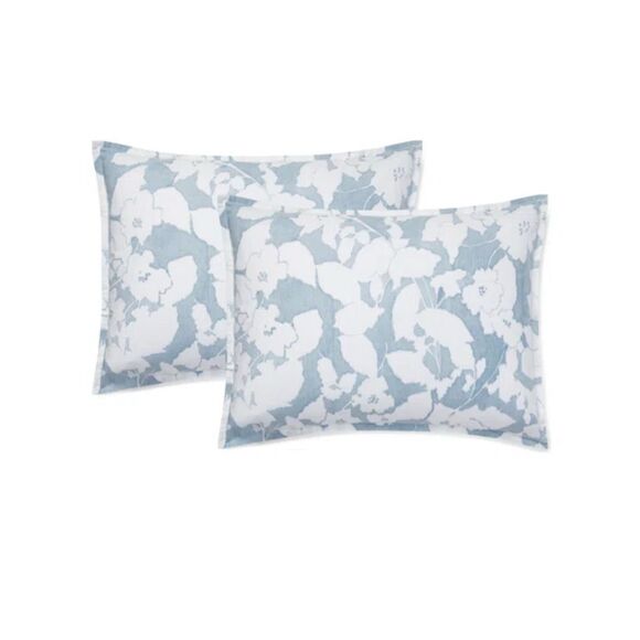 Ralph Lauren Willa chambray white striped and floral print pillowcase - Picture 5 of 11